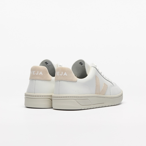 VEJA V-12 White Sable Leather Sneaker - Picture 5 of 14